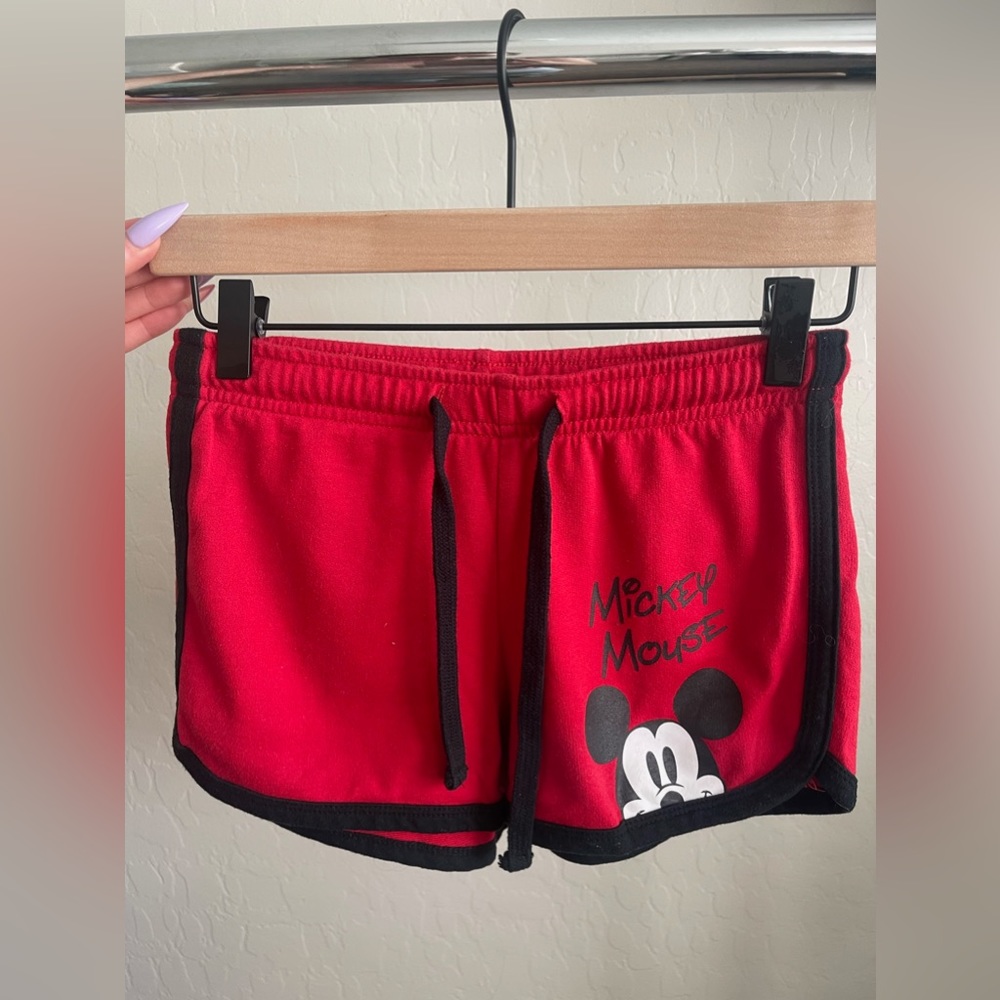 Disney Girls Mickey Mouse Fleece Shorts - Size 10/12 Girls